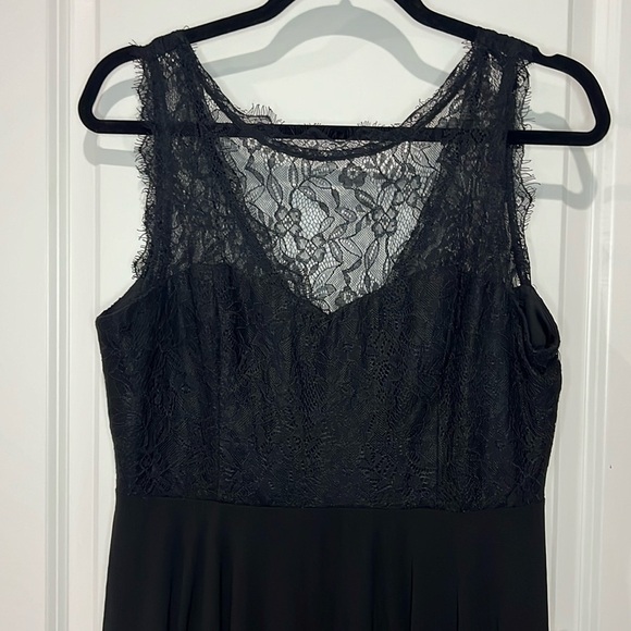 NWT Lulus Black Lace Maxi Dress - Picture 7 of 11